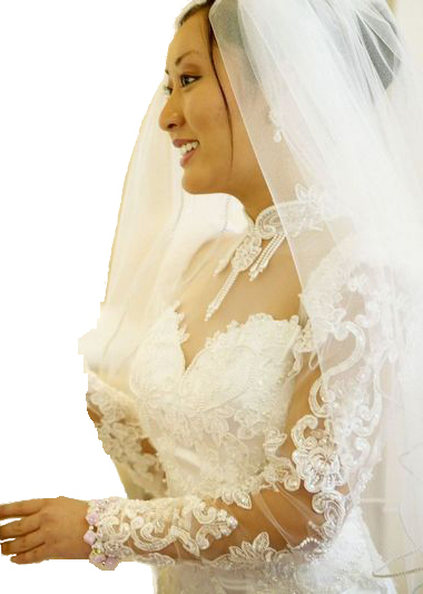 bridal gown services: dry cleaning, Alterations, veil creations, fluffing and heirloom services